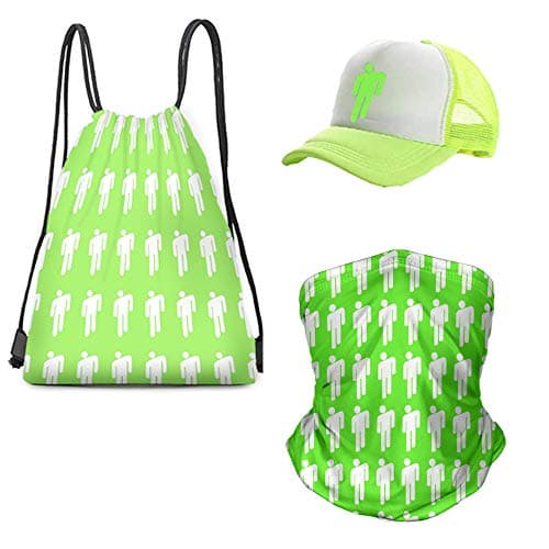 RESKY Billy E Merch, [3 Pcs] 1 Drawstring Bag Backpack + 1 Cap + 1 Balaclava