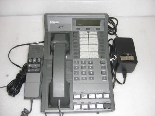 Dictaphone 0421 C Phone Dictation Transcriber Telephone with Adapter and Remote Mic