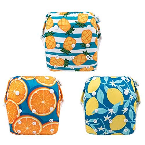 Babygoal Baby Swim Diapers, Reusable Adjustable Washable Swim Underwear Fits 0-3T Baby Boys and Girls Gifts and Swimming Lessons