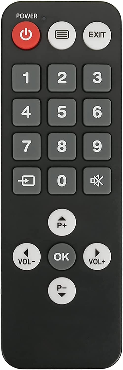 ALLIMITYRemote Control Replce Fit for Telesystem TELE System Palco19-LED07-T2/S2-HEVC Palco22-LED07-T2/S2-HEVC Palco24-LED07-T2/S2-HEVC