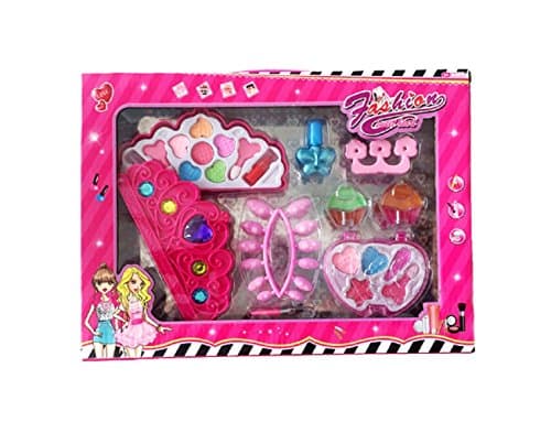 zhenyu Children Cosmetic Set Make Up Toys Kids Girl Cosmetics Party Performances Box Makeup Pretend Play Toys Children