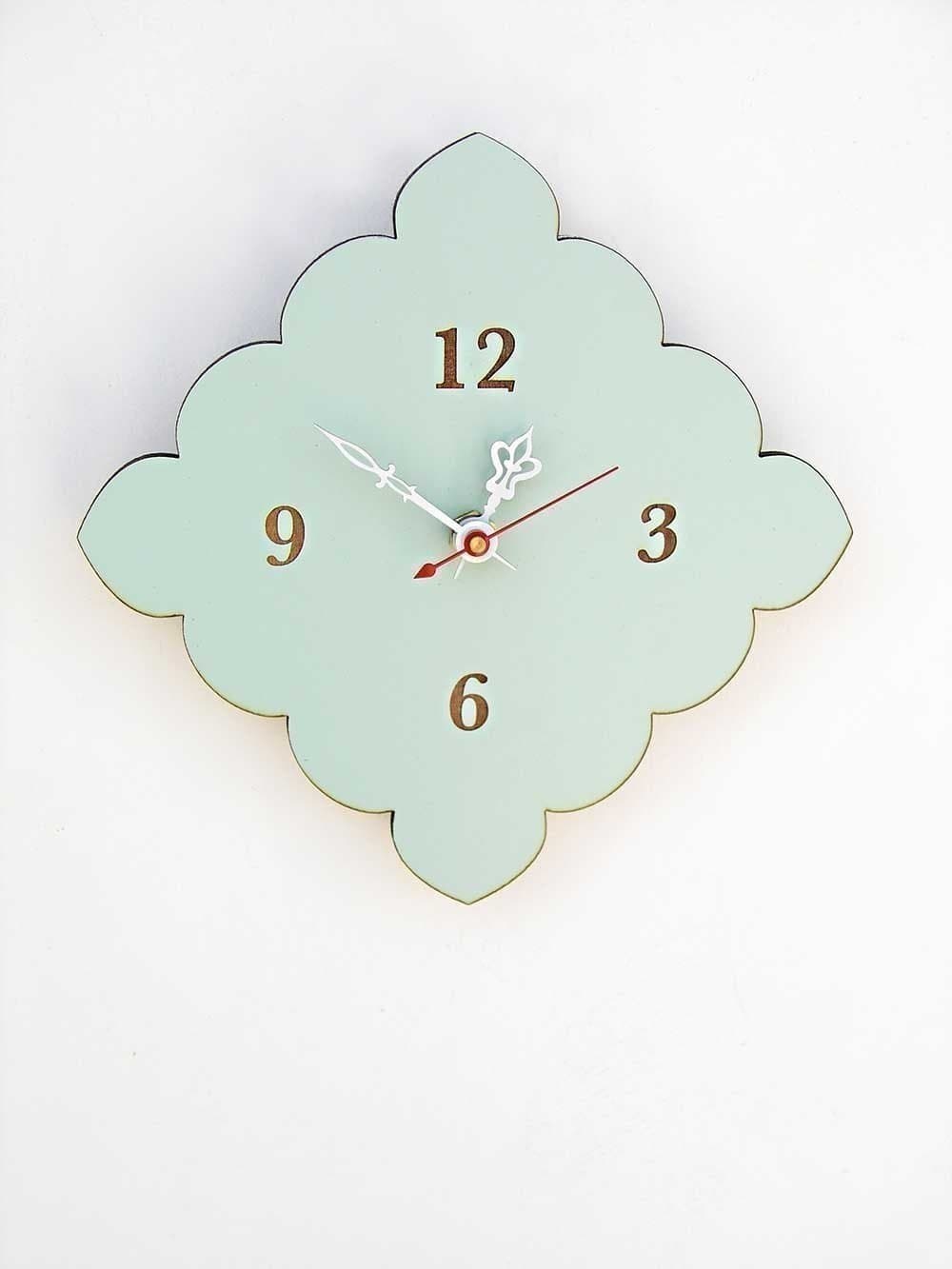 Tiny Scalloped Wall Clock by Uncommon Handmade (Vintage Blue)