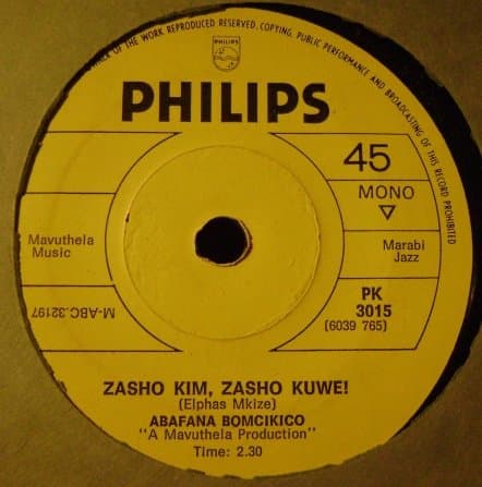Zasho Kim, Zasho Kuwe/ Lashunq'uthuli - Marabi Jazz