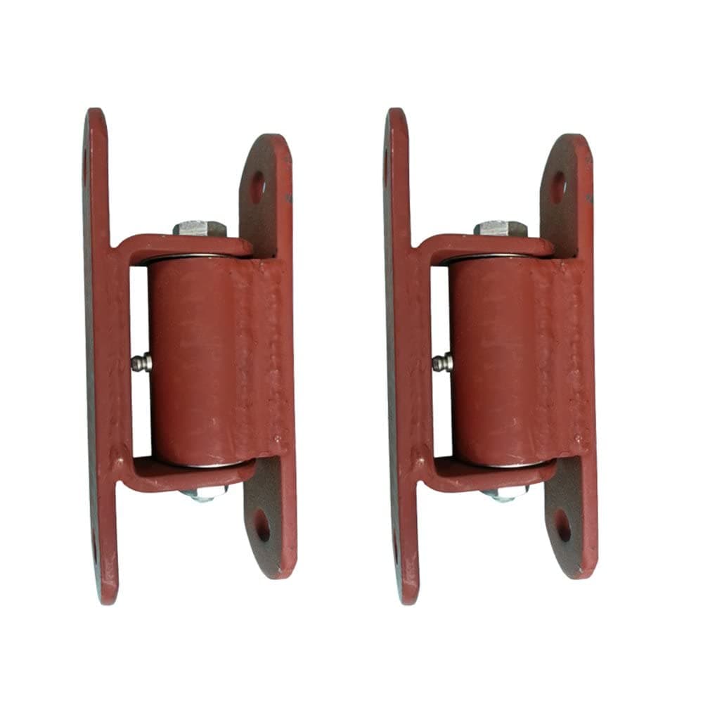 AMIAEDU Heavy Duty Steel Prime Coated Bolt-On Gate & Post Hinge, 7" High x 3" Wide, 1000 lbs Max Weight Rating, Sold in Pairs