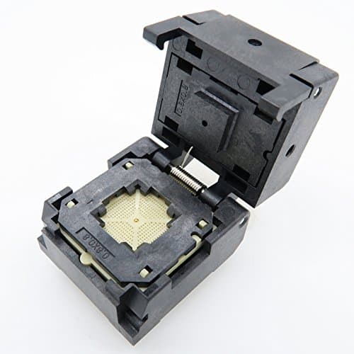 QFN64(8x8)-0.4 Burn in Socket QFN64 MLF64 WLCSP64 Package Testing Adapter, 0.4mm Pitch IC Size 8x8mm NP506-064-040-SC-G QFN IC MCU Programming Socket Burn-in(Clamshell, 0.4mm)