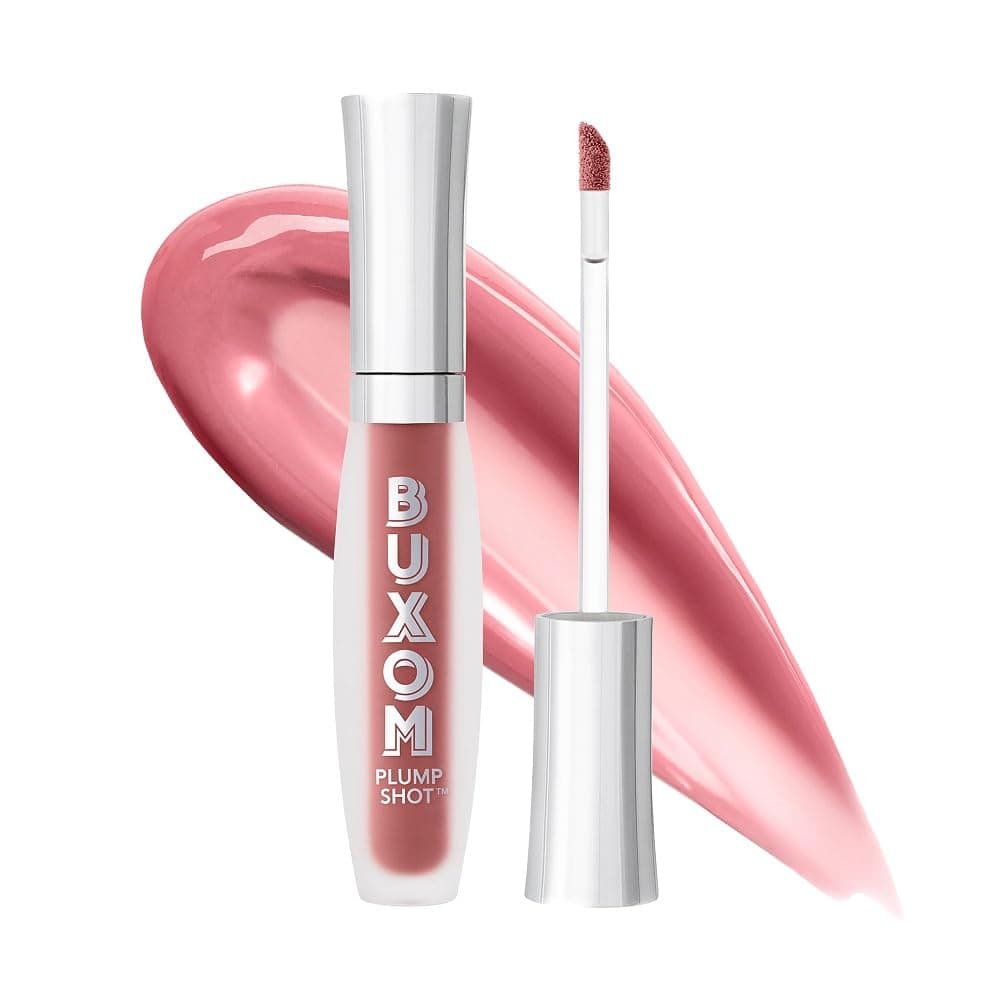 Buxom Plump Shot Peptide-Infused Lip Serum, Lip Plumping Gloss, Formulated with Advanced Peptides, Hyaluronic Acid, Avocado & Jojoba Oil