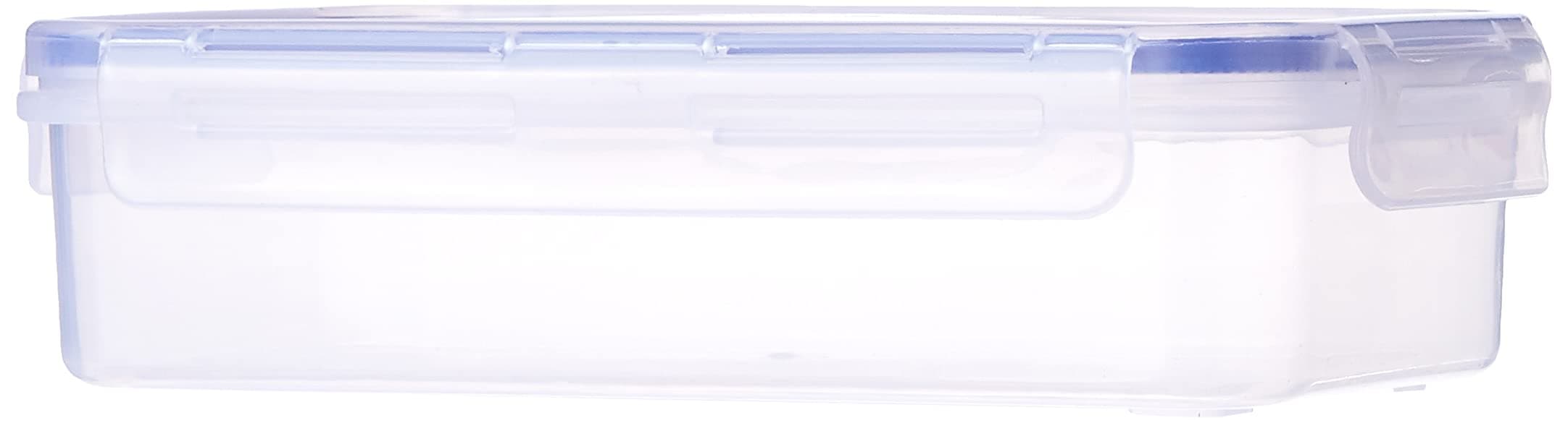 Aristo Lock & Fresh 220 Plastic Storage Container For Storing grains, pulses, rice, wheat etc - 900 ML, Transparent Clear, medium (LOCK&FRESH220) (22.5 x 13.5 x 6.5cm)