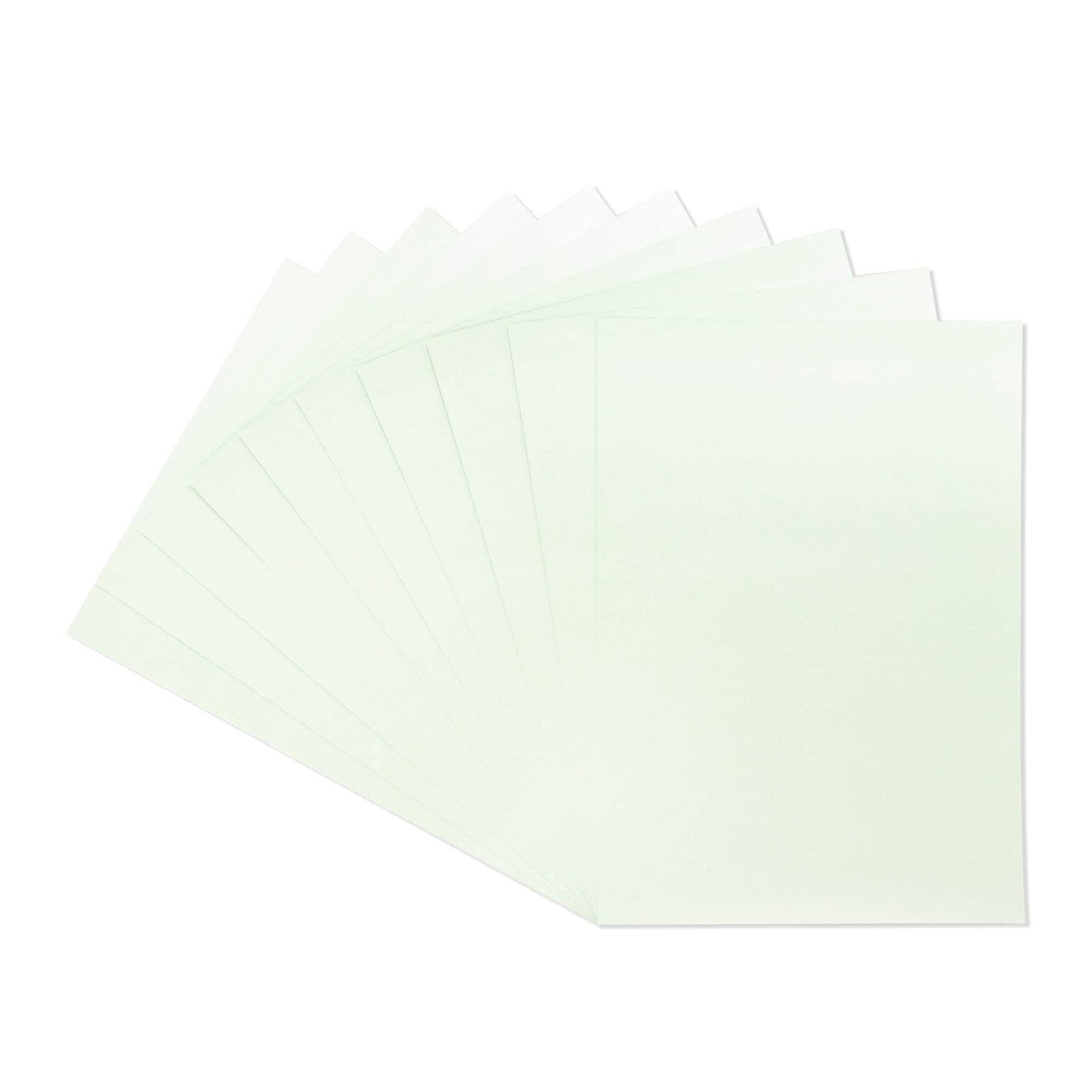 Crafter's Companion A4 Coloured Single Sided Mint – 310GSM (10 Sheet Pack) -Perfect for Arts and Crafts, Printing, Card Bases & Folding-Centura Pearl, cardstock