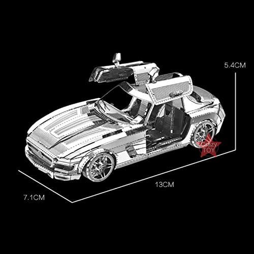 2018 MoTu 3D Metal Nano Puzzle Benz Butterfly Wings Sports Car Assemble Model Kits I22219 DIY 3D Laser Cut Jigsaw Toys For Audit