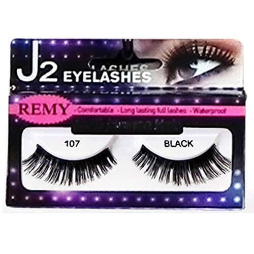 J2 Professional Salon Eyelash #107 False Eyelashes (6 Pairs)