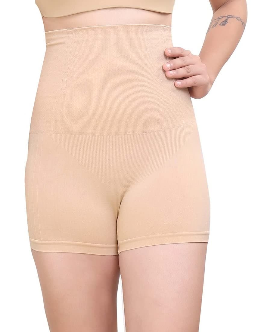 Women's Seamless High Waist Tummy Tucker/Tummy Control BoyShort Butt Lifter Panty Shapewear (Size L-XL)