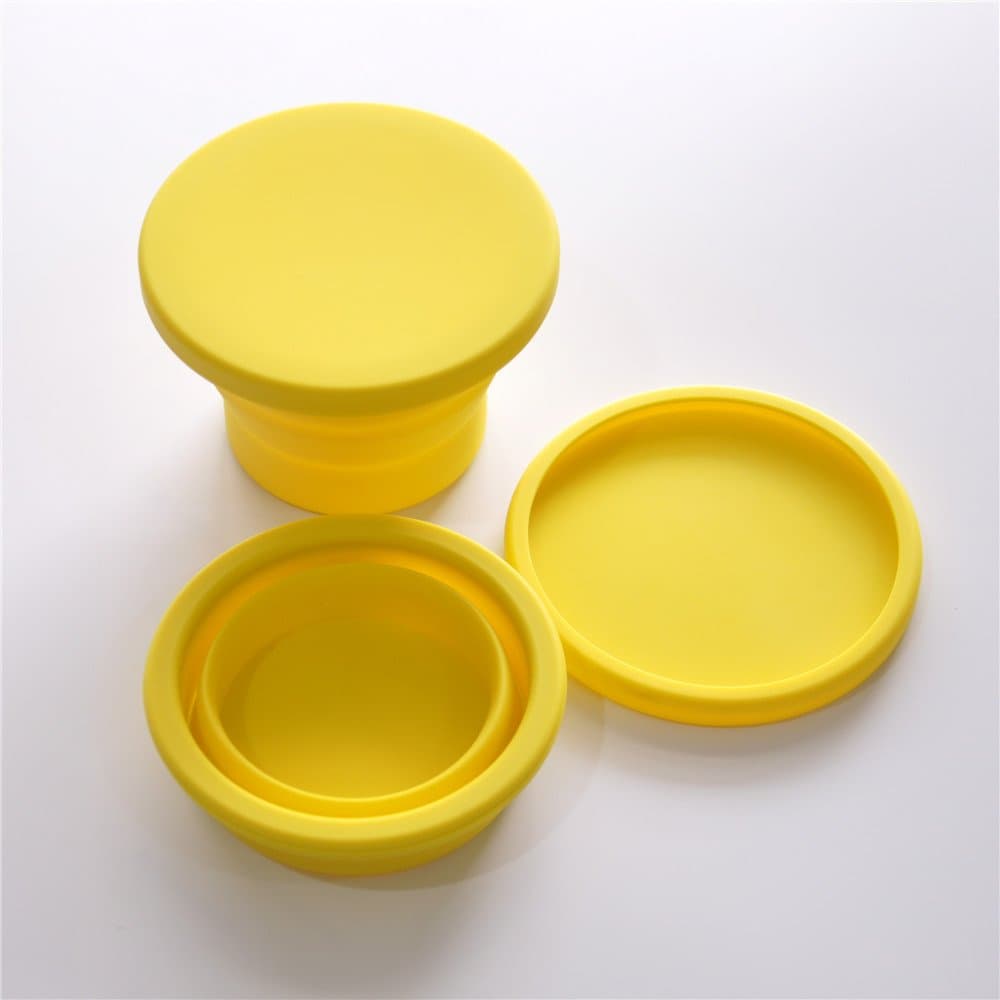 Reebaby Collapsible Silicone Feeding Bowl With Lid - Saves Space