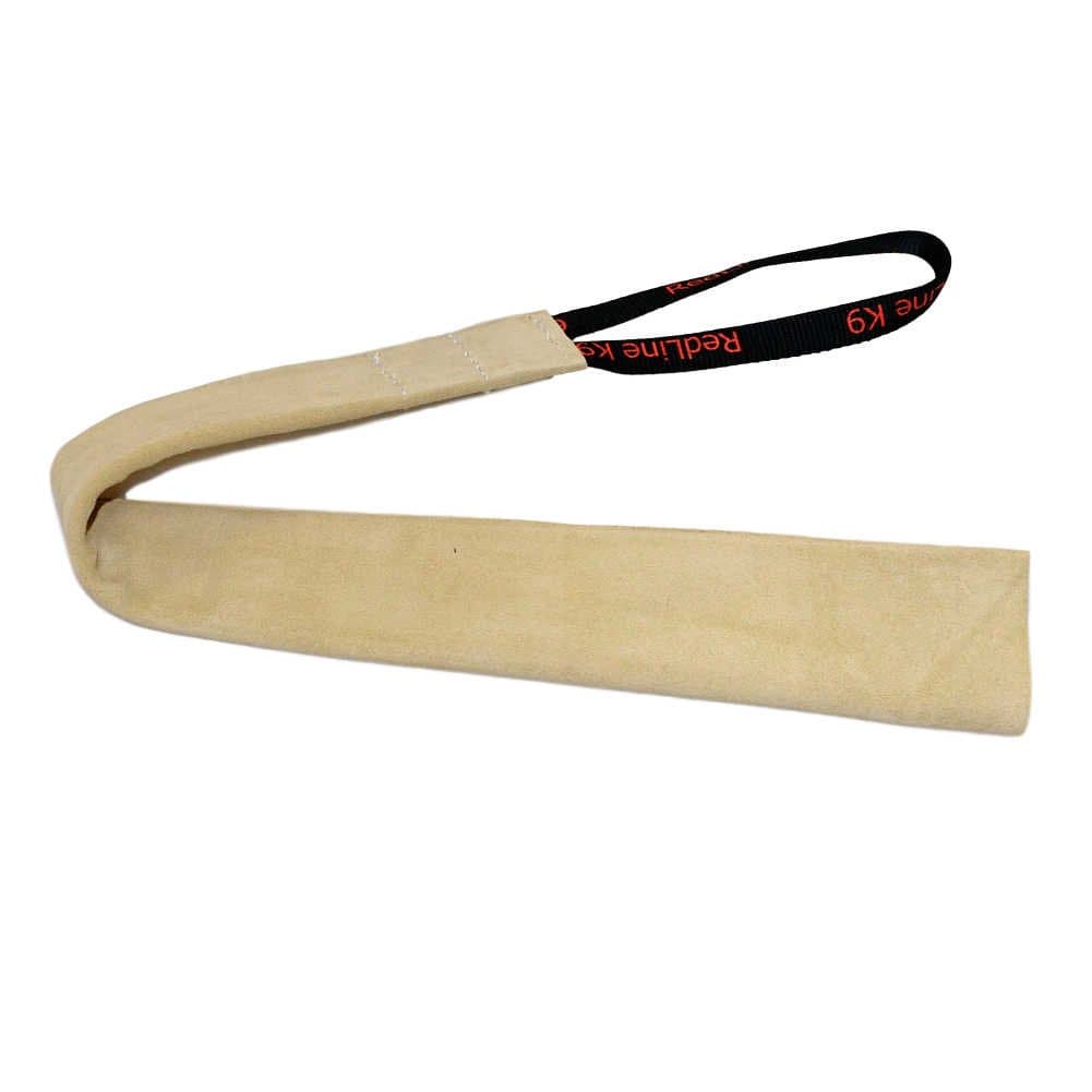 REDLINE K-9 Leather Puppy Bite Rag with Handle (Small 25 inches Plus Handle)