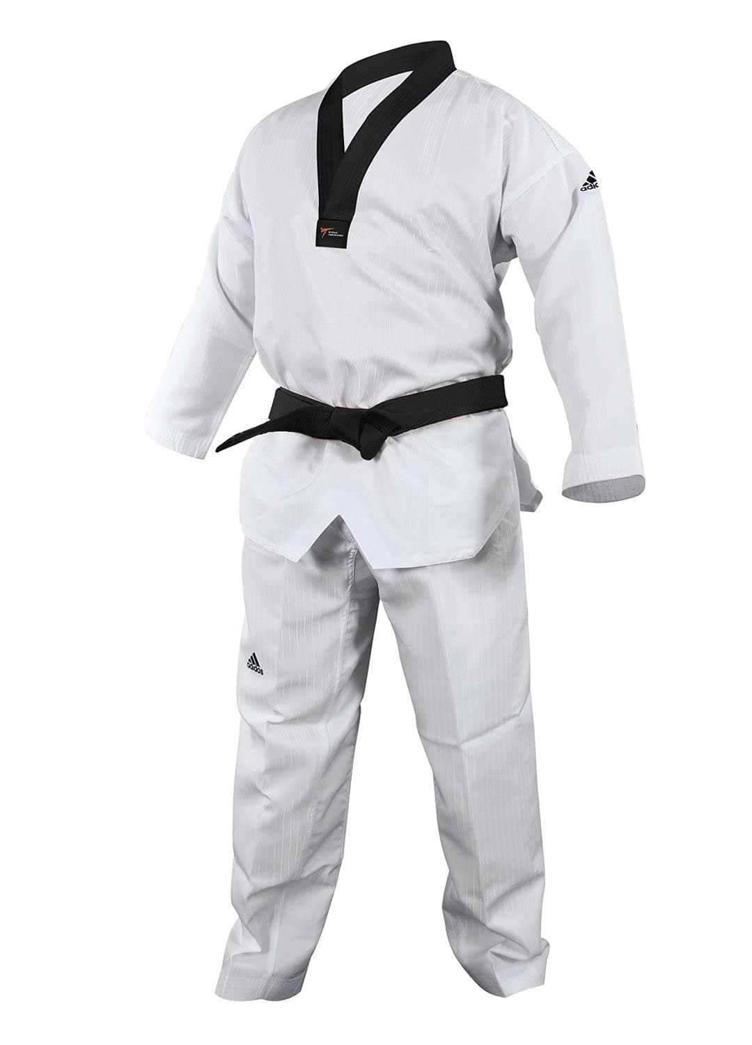 ADI-START II World Taekwondo Approved Taekwondo Dobok Uniform - Black V-Neck