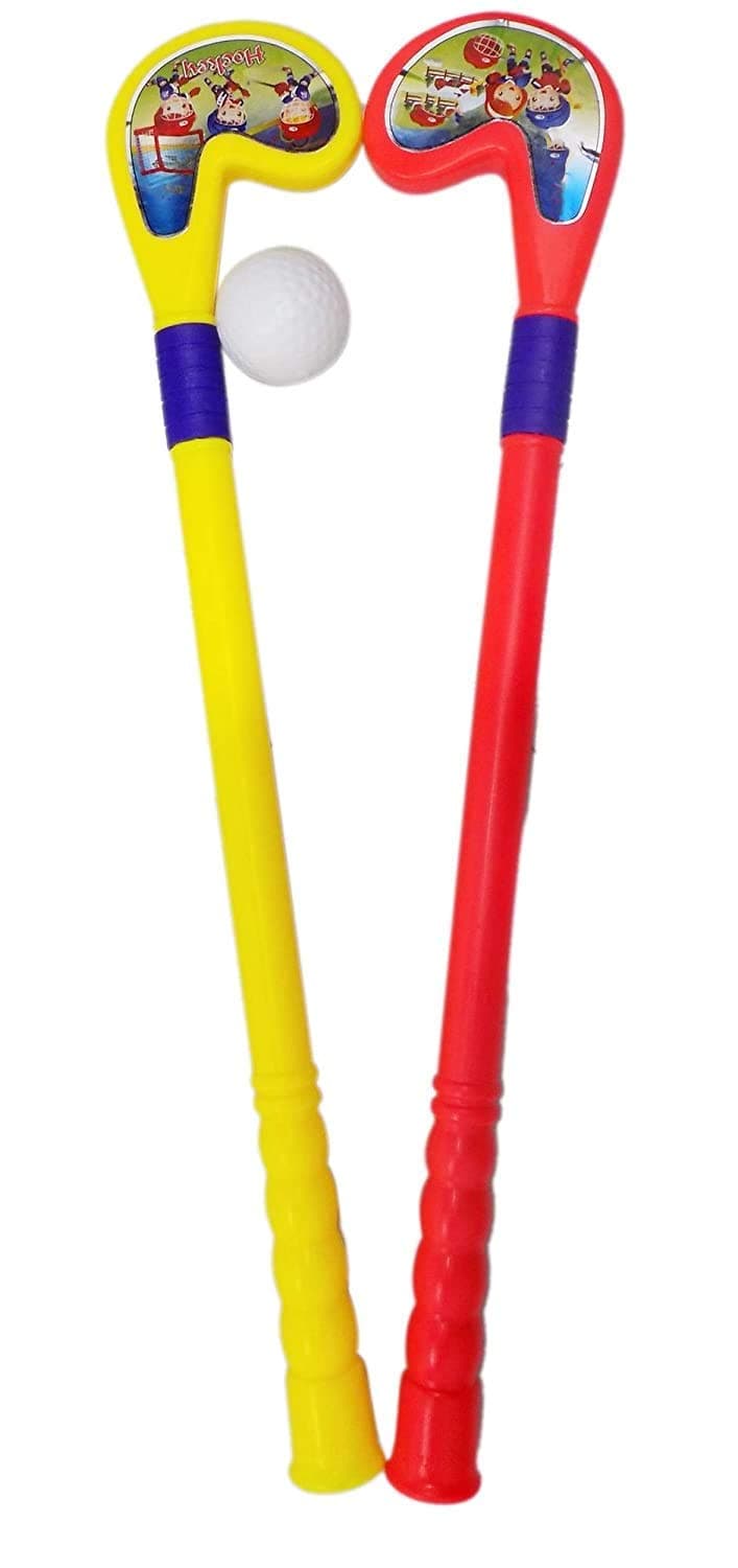 Pelo Hockey Stick Set for Kids Outdoor Playing Item (Multi Color M7)