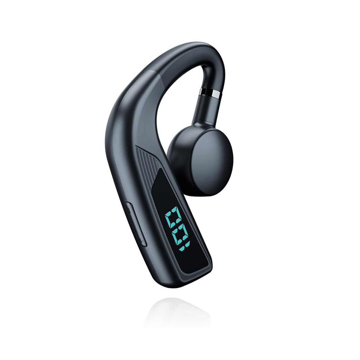 ESSONIO Bone Conduction Headphones Bluetooth Headphones Open Ear Headphones Wireless Bluetooth with Microphone IPX5 Waterproof Wireless Hands Free Headset for Cell Phone Black