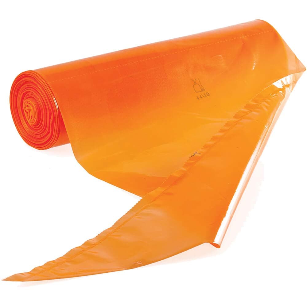 Martelatto 47118-40 Set of 100 Orange Disposable Pastry Bags - L 15 3/4, L 15.75 x W 2 x H 0.25