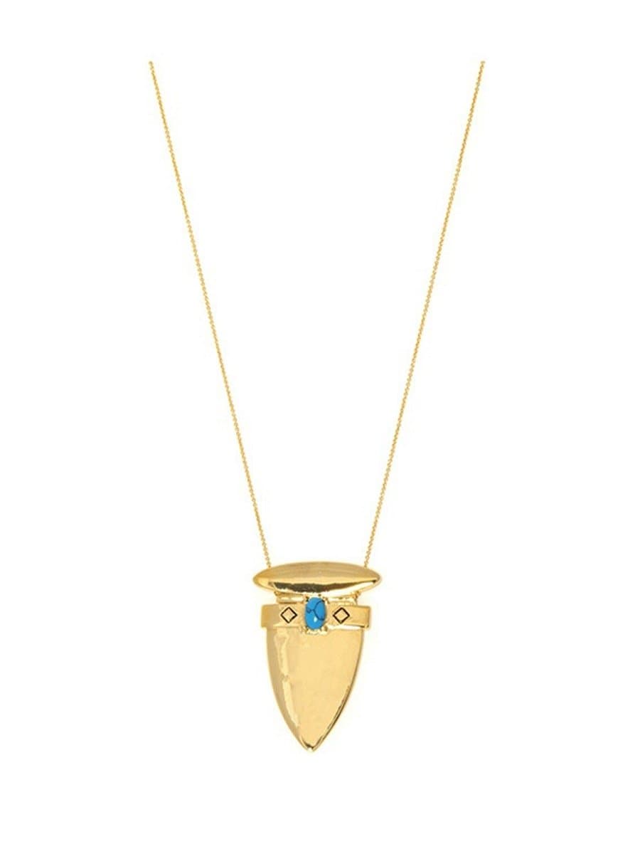 Rose Pierre Le Midi Grande Golden Pendant Necklace - Gold