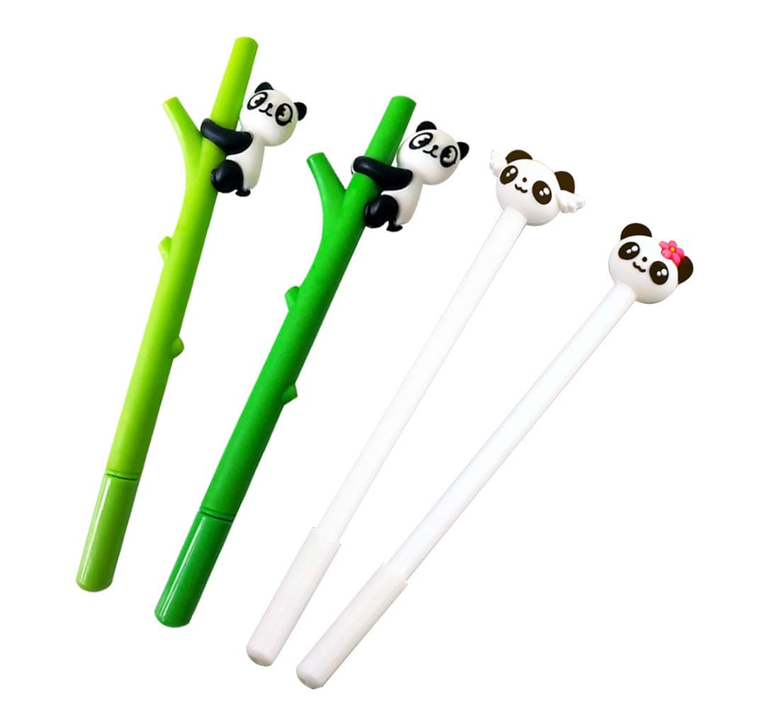Panda Pens Set of 4, Gel Pens Cute Pens Kawaii Ink Gel Pens