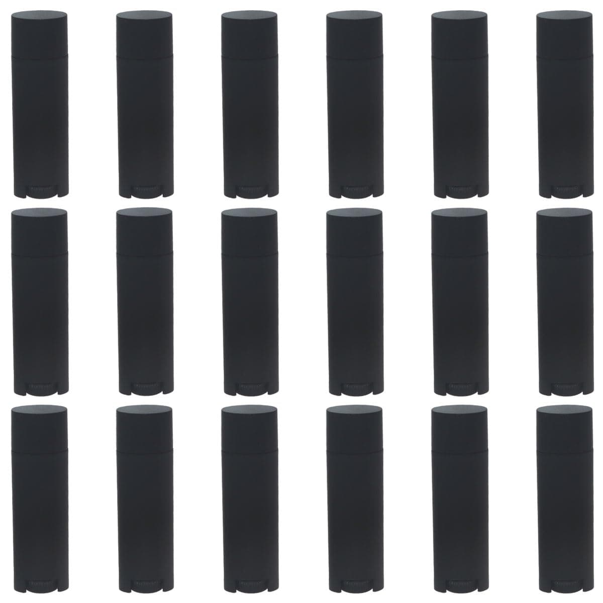 FZBNSRKO 5ml 100 Pcs Frosted Black Empty Oval Deodorant Lip Balm Tubes Twist-up Refillable Mini Size Containers for Carry-On Travel,DIY Deodorants