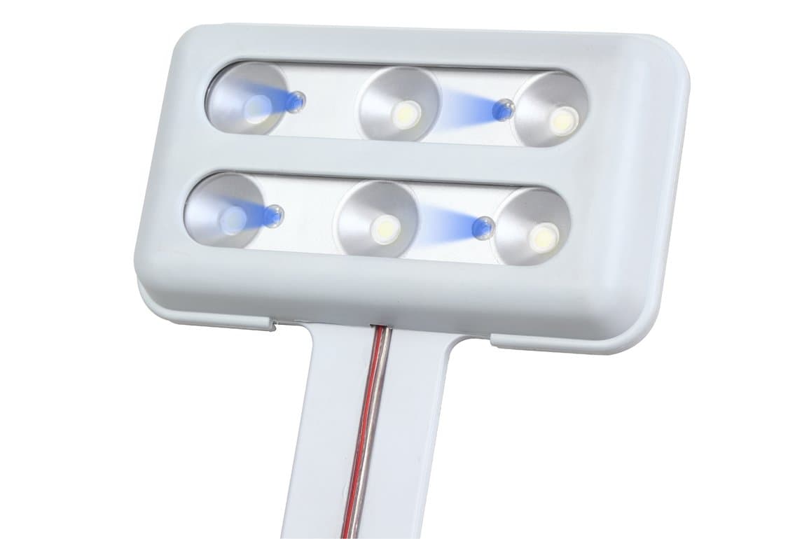 Innovative Marine 8 Watt 10000K Skkye Light Clamp LED Light - White