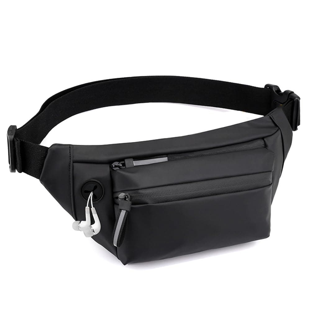 Large Waterproof Sling Pack Chest Bag Waist Bags Fanny Pack Cross Body Travel Bag BumBag Men Women Fanny Pack for Hiking Travel Camping Running Sports Outdoors with Adjustable Strap