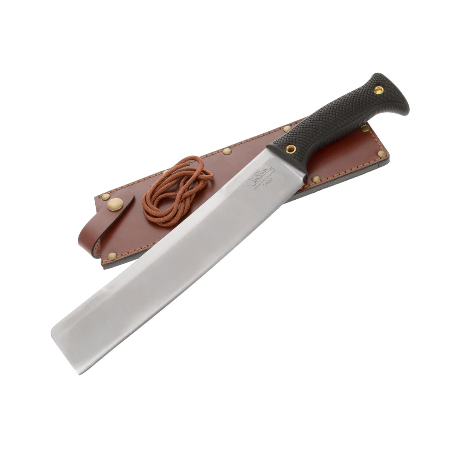Jimi Slash 10" CPM-3V Cleaver Blade 5" Kray-Ex Ergonomic Handle Competition Chopper - Premium Leather Sheath Included
