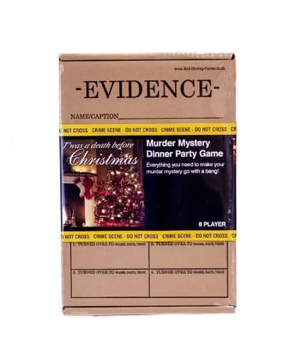 Crime Time T'was a death before Christmas - murder mystery game for 8 players