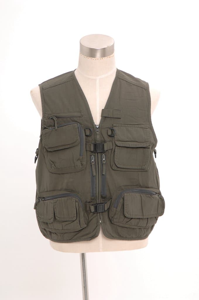 Outdoor Hiking Fishing Photography Director Camera Mesh Vest Black