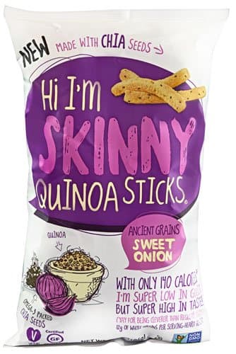 Cornfields Hi I'm Skinny Quinoa Sticks Ancient Grains Sweet Onion -- 7 oz - 2 pc
