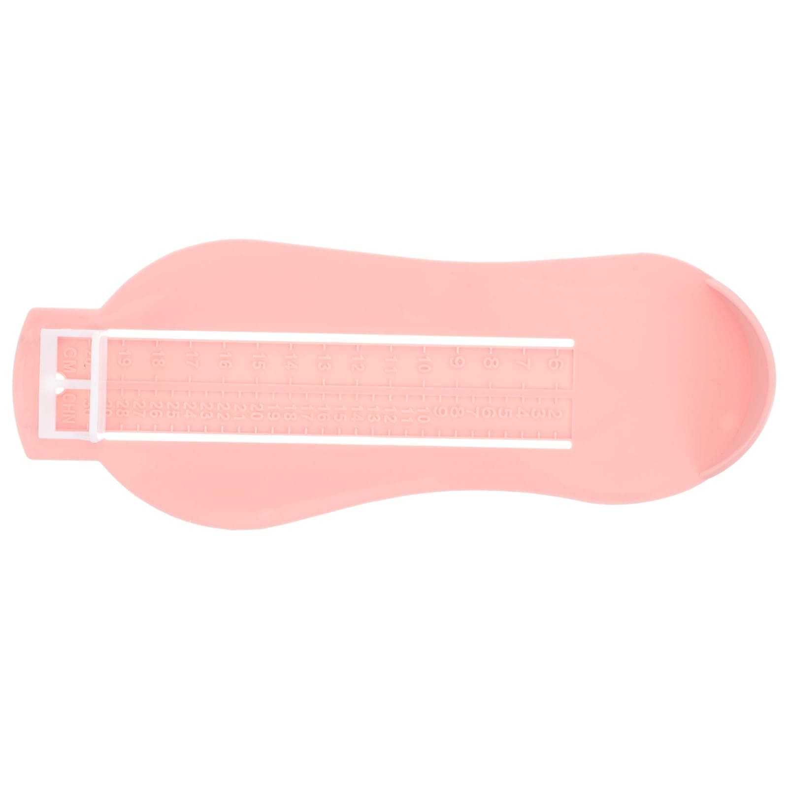 Ciieeo Baby Foot Measuring Device - Shoe Size Gauge - Easy to Read & Portable - ABS Material - Unisex Babies - Baby Shower & Birthday Gift - Modern Style - Pink