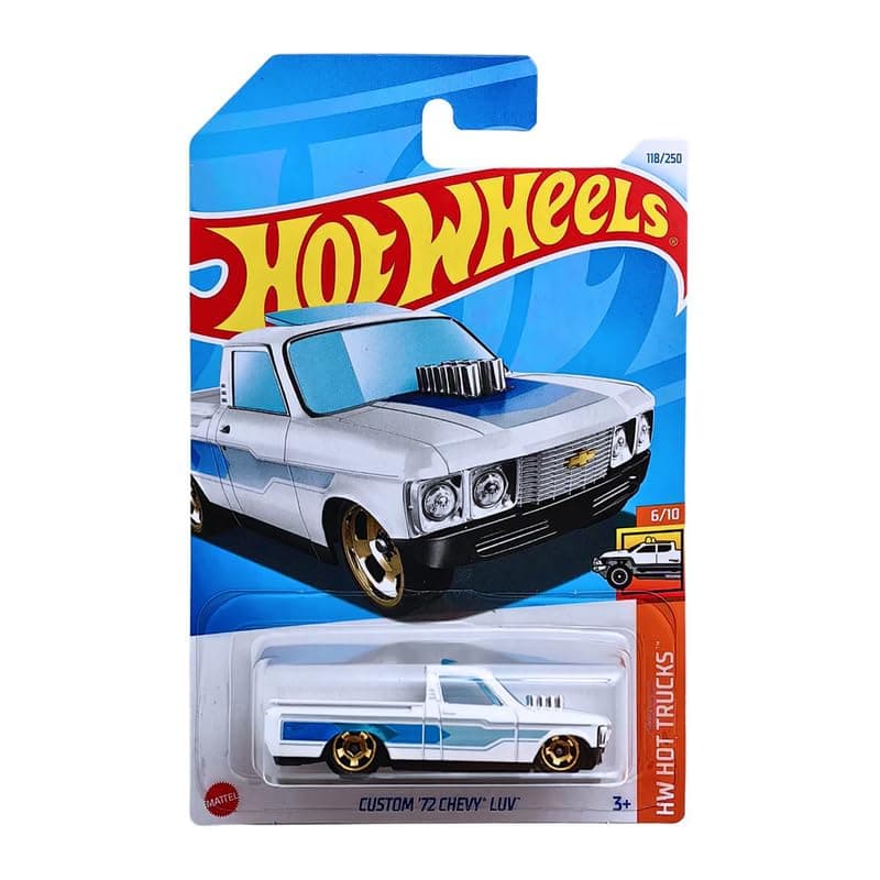 Hot Wheels Custom 72 Chevy Luv HW Hot Trucks Ages 3 and Up by Small CLAP (White)