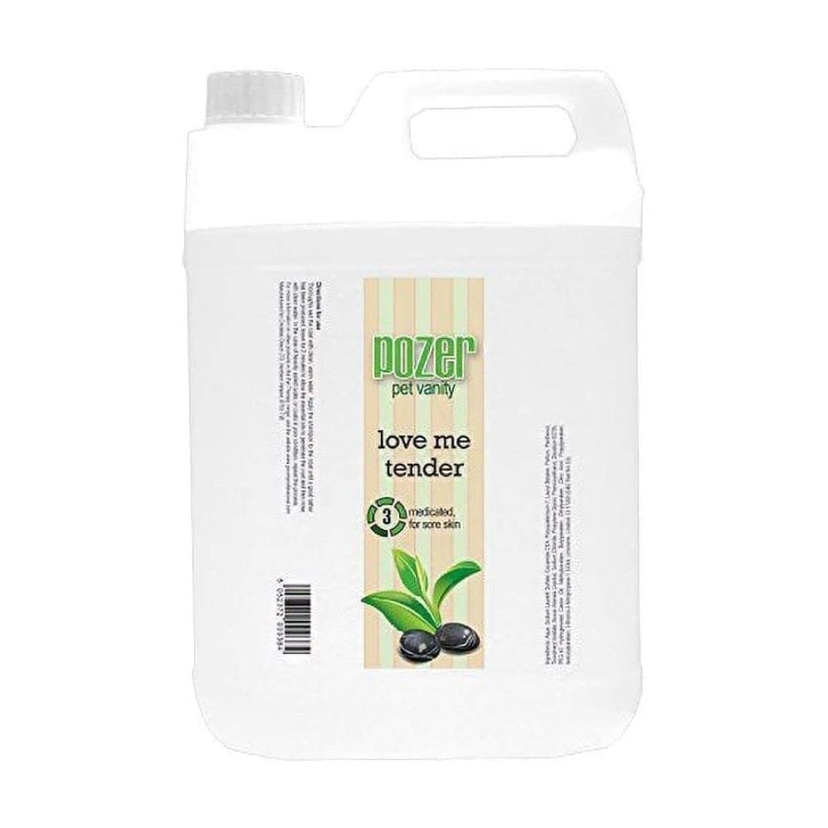 Pozer by Groom Professional Love Me Tender Dog Shampoo 4 Litre | Tea Tree Shampoo | Dog Shampoo for Itchy Skin