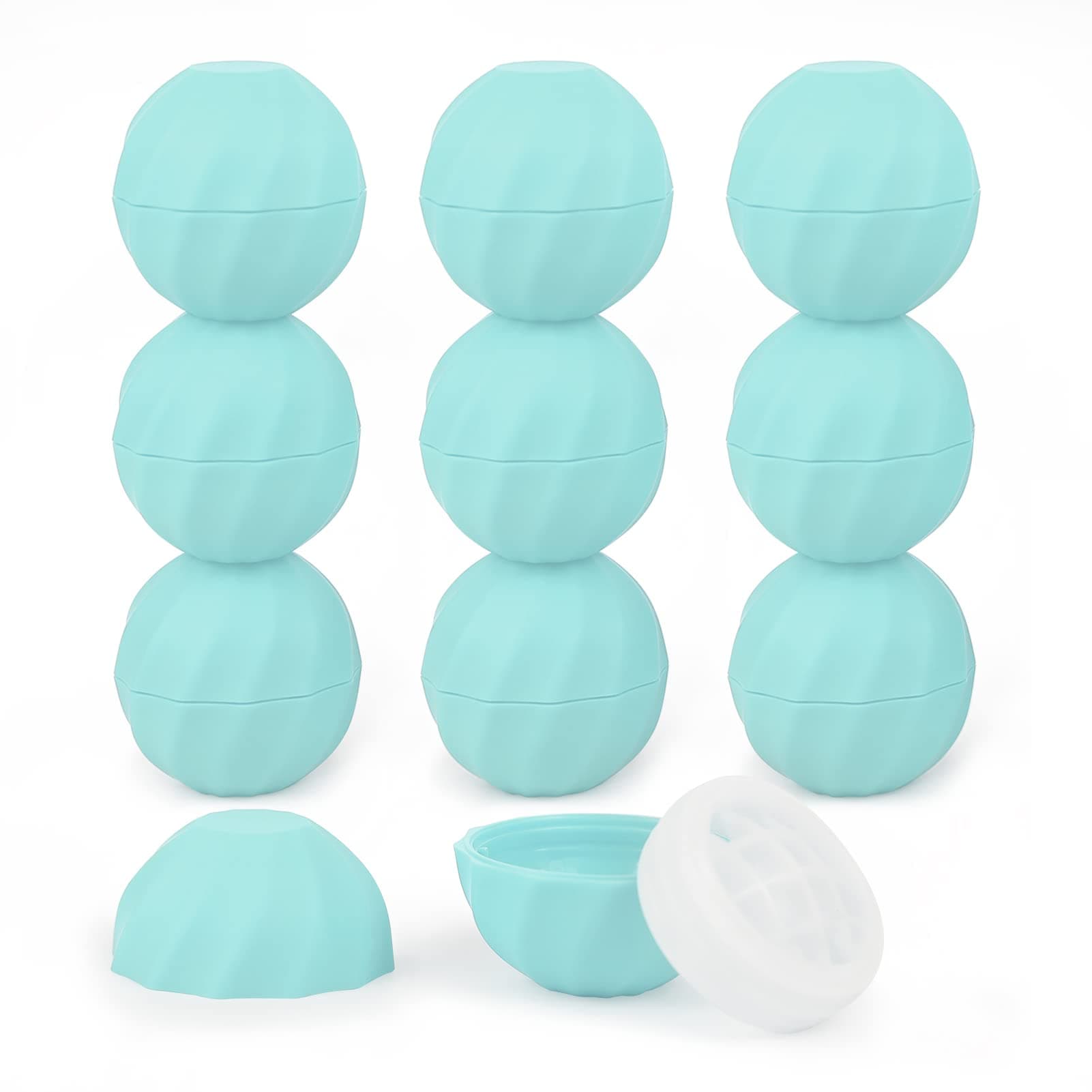 longway 0.24Oz (7ml) Empty Lip Balm Sphere Containers | Screw Cap Lipstick Tubes/Chapstick Tubes/Chapstick Holder for Lip Gloss & BPA FREE (Pack of 10, Blue)