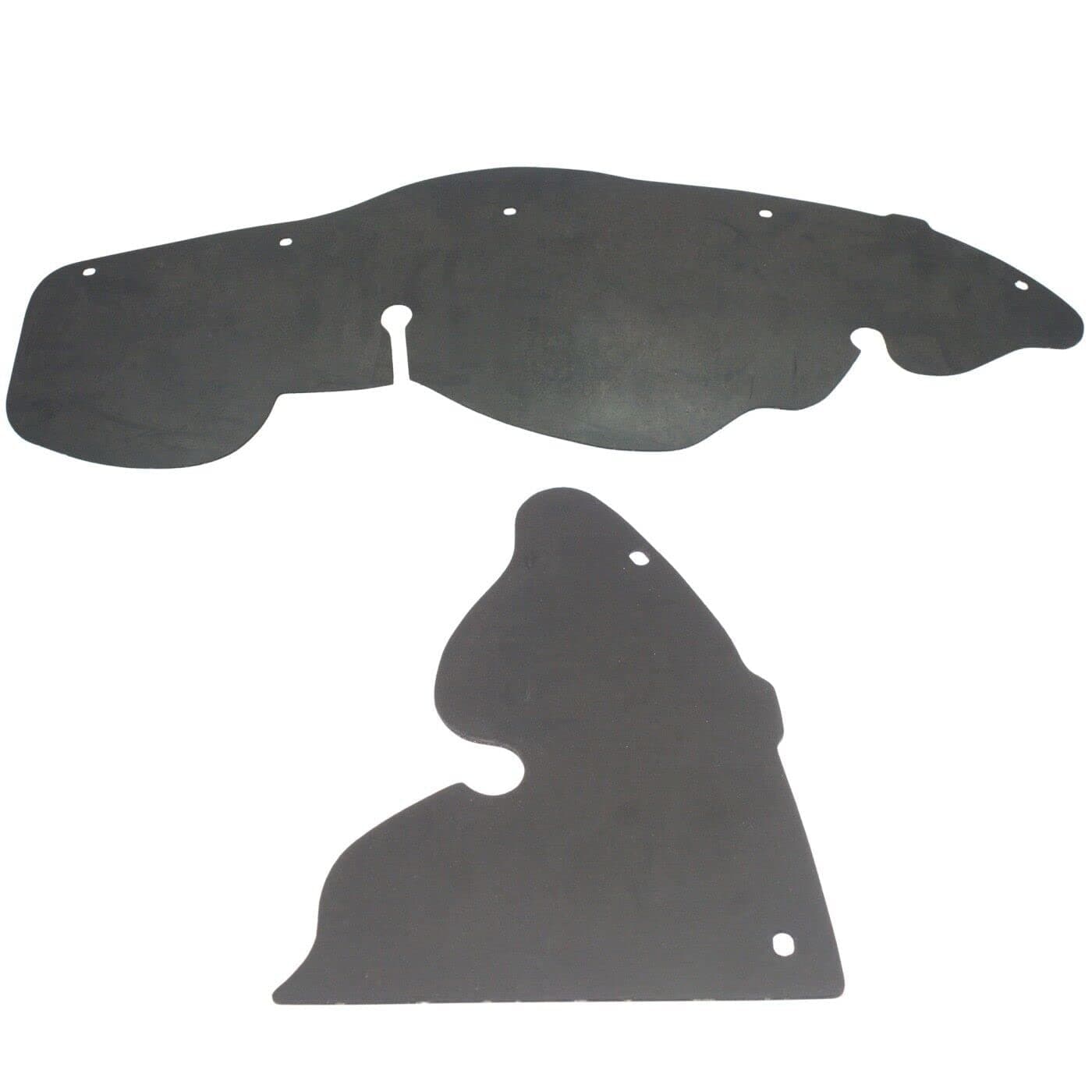 DAT AUTO PARTS Front Left Driver & Right Passenger Side Engine Splash Shield Pair Set of 2 Replacement For 1998-2008 Ford Ranger 2WD4WD Black Textured Rubber FO1250144 FO1251144 1L5Z16103CA 7L5Z16102A