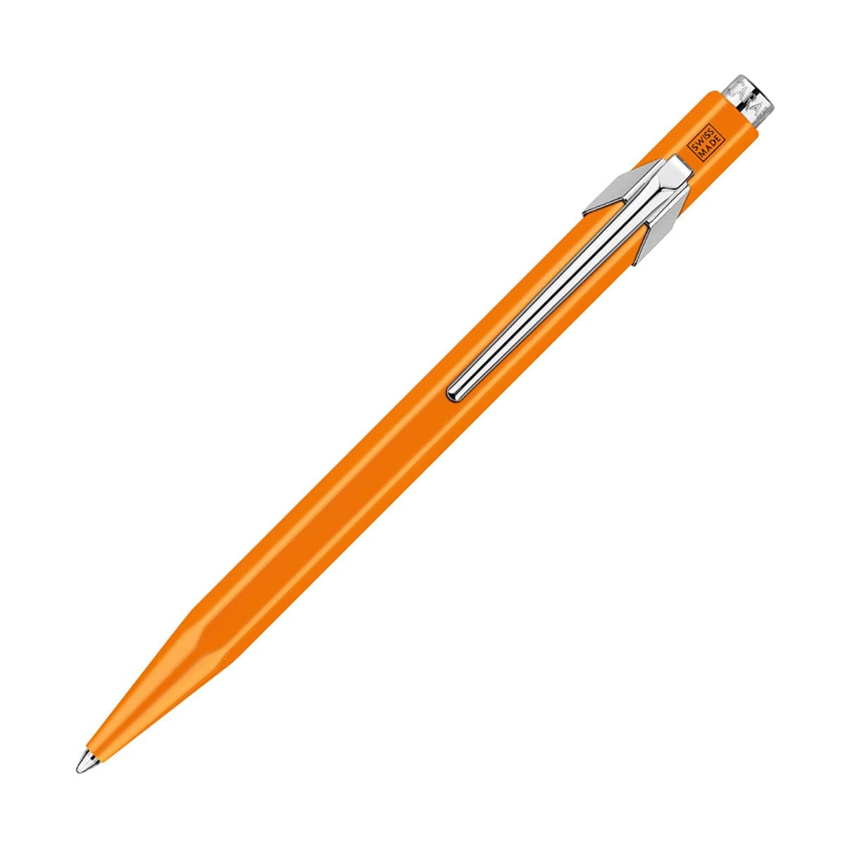 Creative Art Materials Caran D'ache Ballpoint Pen Metal Fluor Orange (849.030)