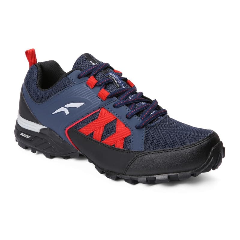 FUROLace Up Hiking & Trekking Comfortable Stylish Blue/H.Risk Red Men Sports Shoes H20005-A C1207