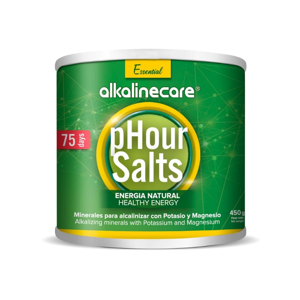 Salts PHOUR Bottle - Alkalinecare Helps The remineralization of The Body, Helping Your Muscles, Bones and Joints Stay Youthful. Alkaline Care