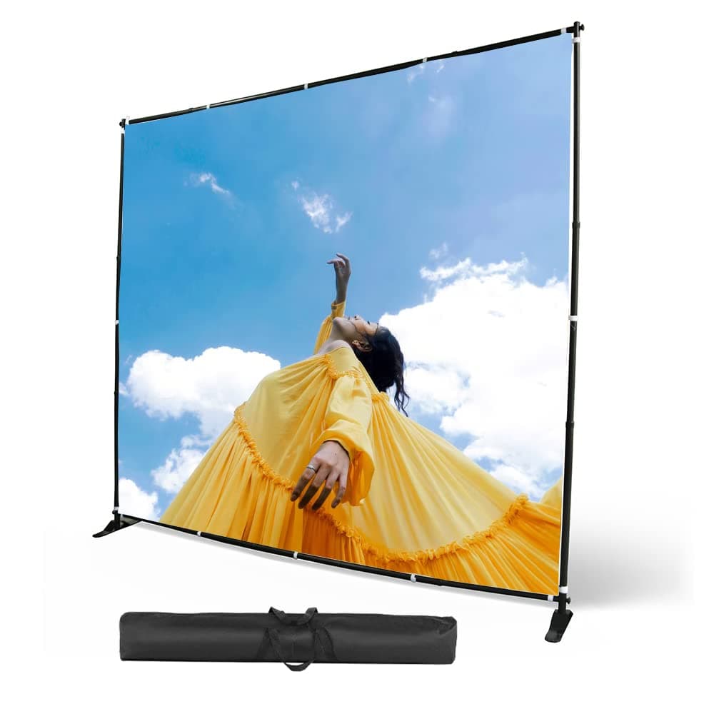 10 X 8 Ft Backdrop Banner Stand Step and Repeat Display Stand Adjustable Photo Backdrop Stand for Parties,Trade Show,Photo Booth,Wall Exhibitor Background with Carrying Bag