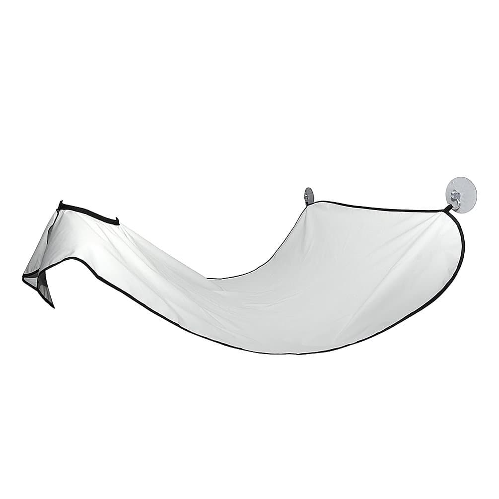 Yoofor Beard Bib Catcher Nylon Shaving Cape Collection Apron Trimming Catcher + Storage Bag - White