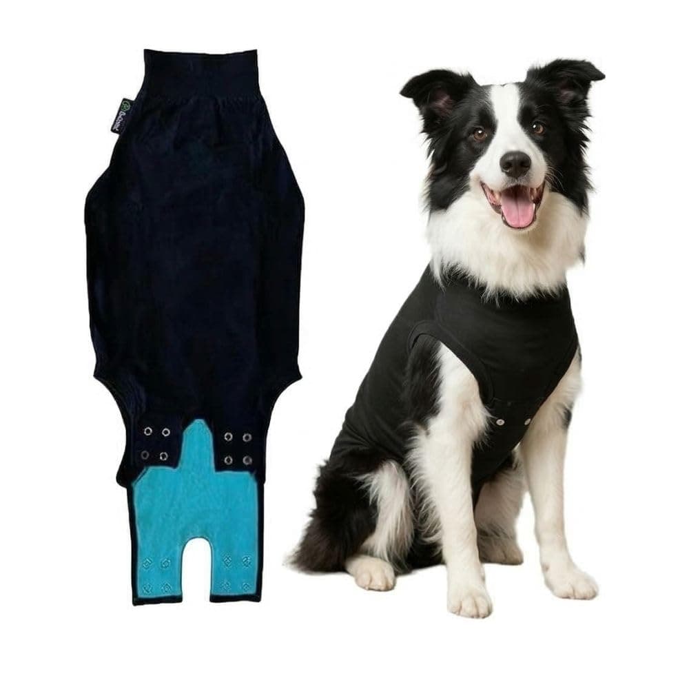 - Suitical Recovery Suit for Dogs - XL Black - Dog Surgery Recovery Suit with Clip-Up System, Breathable Fabric for Spay, Neuter, Skin Conditions, Incontinence, 29.1–32.3 in Neck-to-Tail
