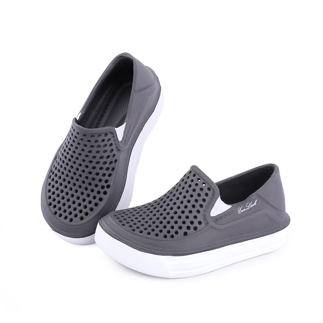 Kids Shoes Kids' Slip-On Water Shoe Slip on Sneaker for Kids Flat Lightweight Close Toe Sandals Quick Dry Water Shoes for Boys and Girls Beach Sandals Breathable Sneaker Garden Clogs
