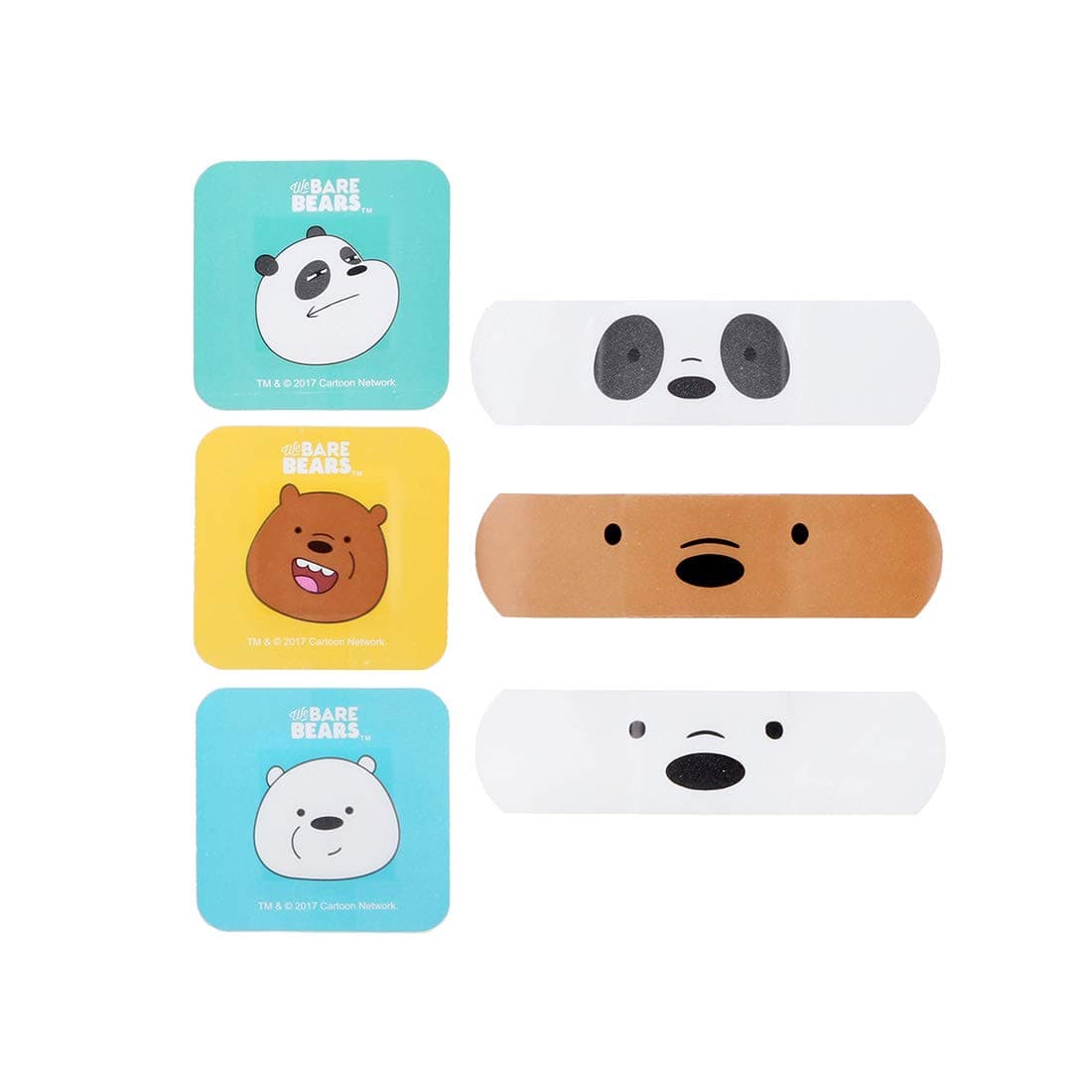 Miniso WE BARE BEARS Adhesive Bandage/Plaster 30 Count 6958085507232