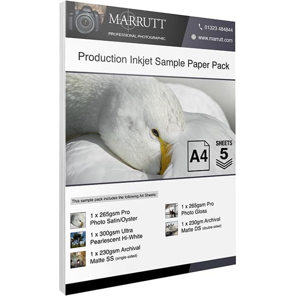 Marrutt A4 Inkjet Photo Paper Sample Pack (Limited to 1 per Customer)