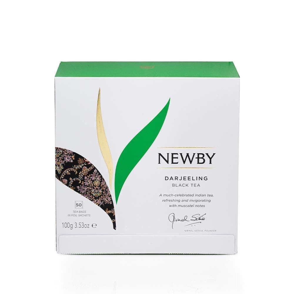 Darjeeling Black Tea – 50 Individually Wrapped Tea Bags – Light & Floral Indi...