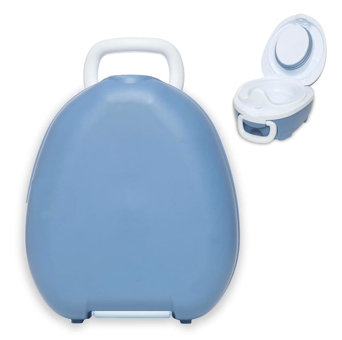 My Carry Potty - Travel Potty, Award-Winning Portable Toddler Toilet Seat for Kids to Take Everywhere (Blue Pastel)