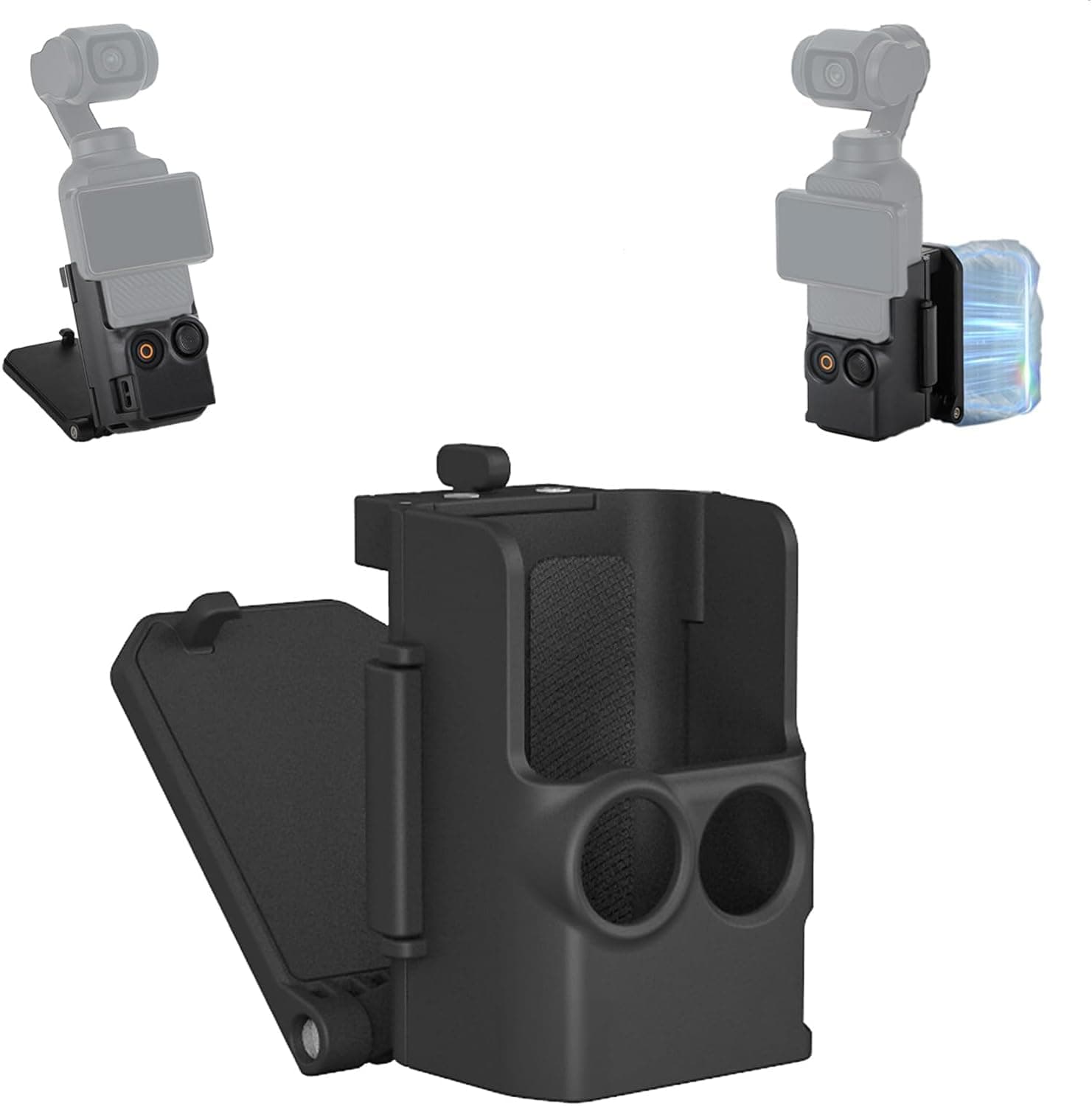 Magnetic Mount Stand for DJI Osmo Pocket 3, Holder Expansion Adapter Mount Bracket Accessories Adjustable Clip Clamp Mount with Expand Frame (Standard)