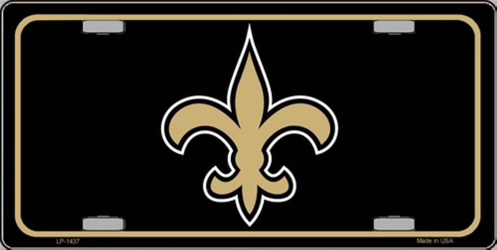 Fleur de lis Metal Novelty License Plate Tag LP-1437