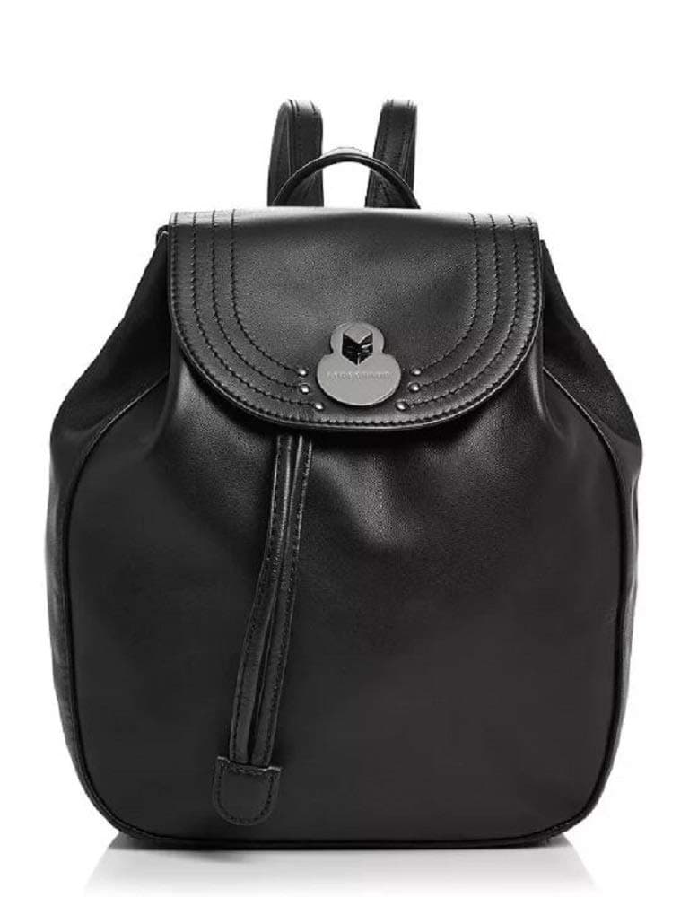 Longchamp Women's Cavalcade Black Leather Backpack