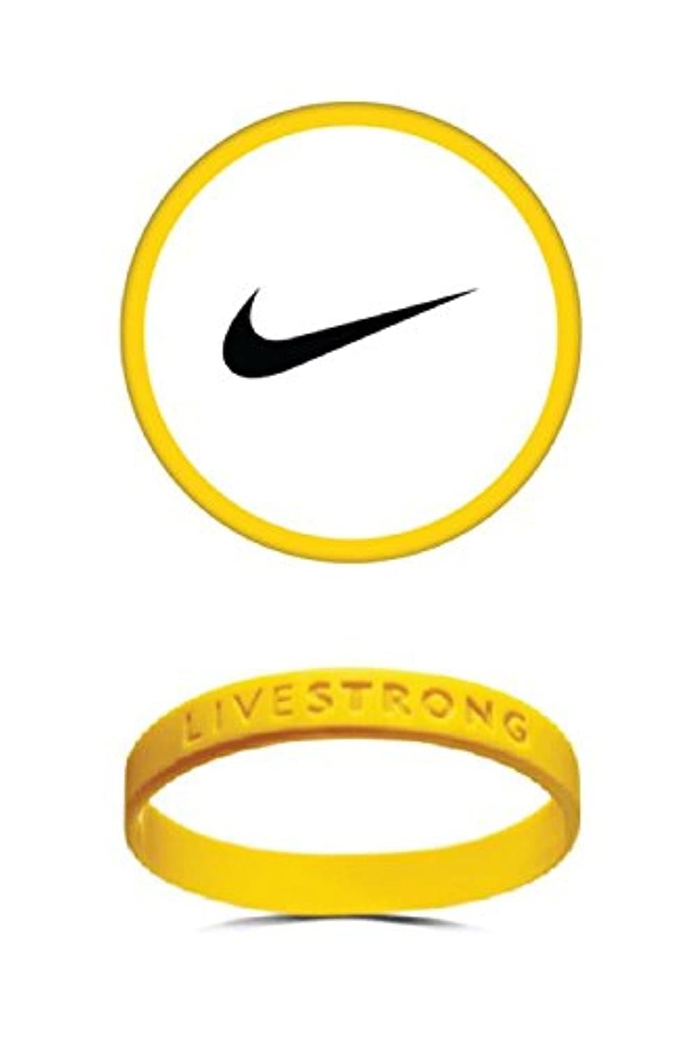 LiveStrong Live Strong Yellow Bracelet Wristband 2 Pack of Size Adult 8 inch L/xl